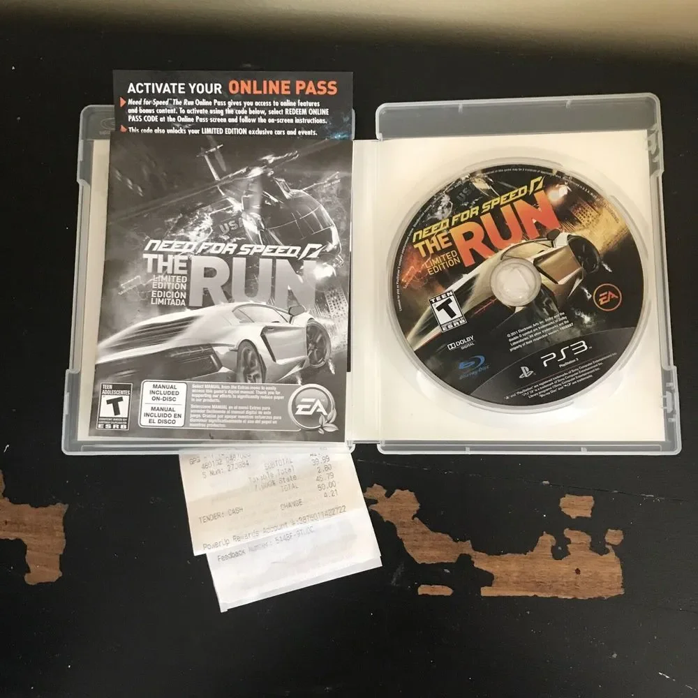 Need for Speed: The‎ Run (Sony PlayStation 3, 2011) PS3 Limited Edition untested